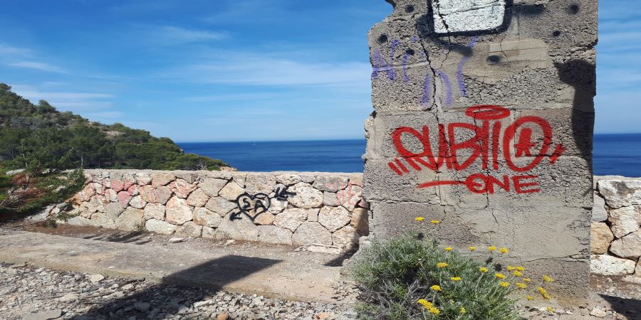 tag de rubiio en cala den serra